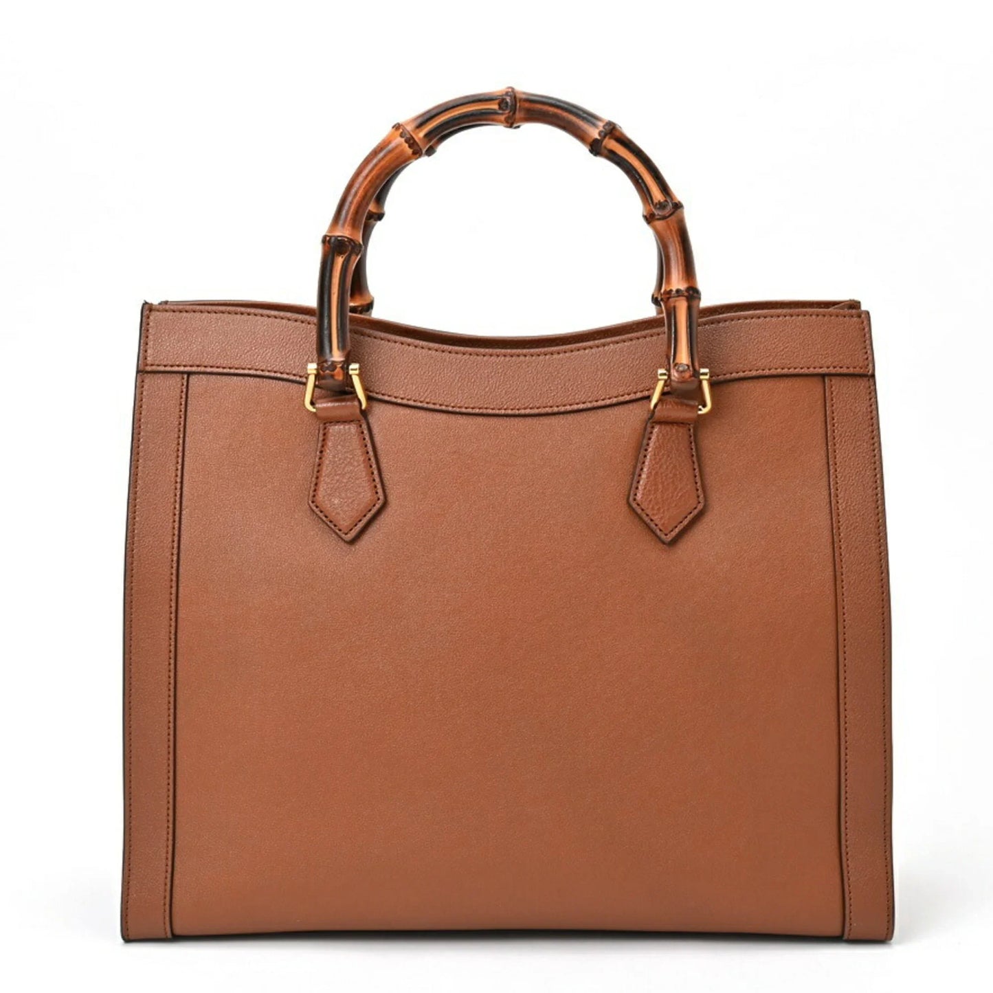 GUCCI Diana NM Bamboo Handle Tote – GG Canvas Women Bag (Brown)