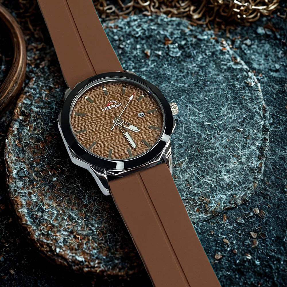 HERYI- Brown Dial With Brown Magnetic Strap