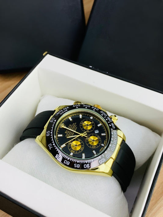 Rolex Daytona-(Gold Black, Silver Black) Edition