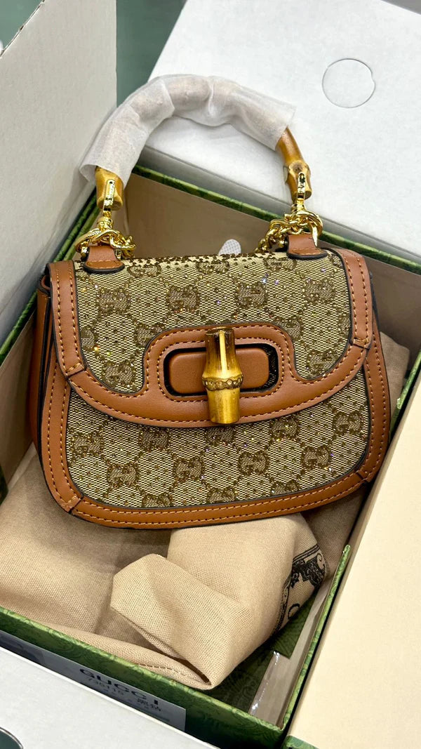 Gucci Bamboo 1947 Crystals Mini Bag – Luxury in Every Detail