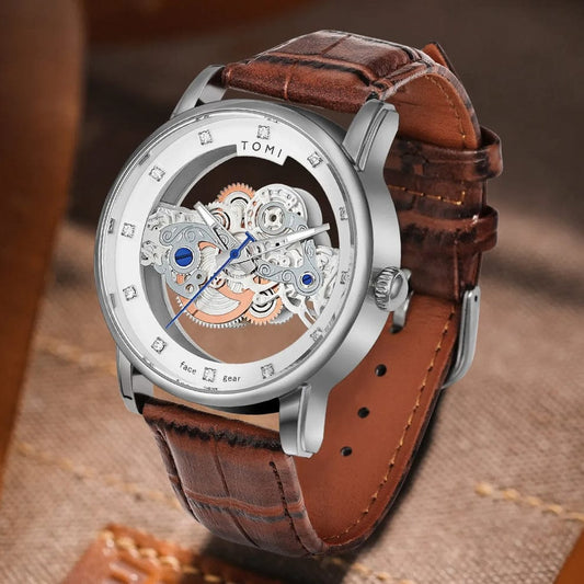 TOMI-Face Gear Dual Strap Luxury Watch
