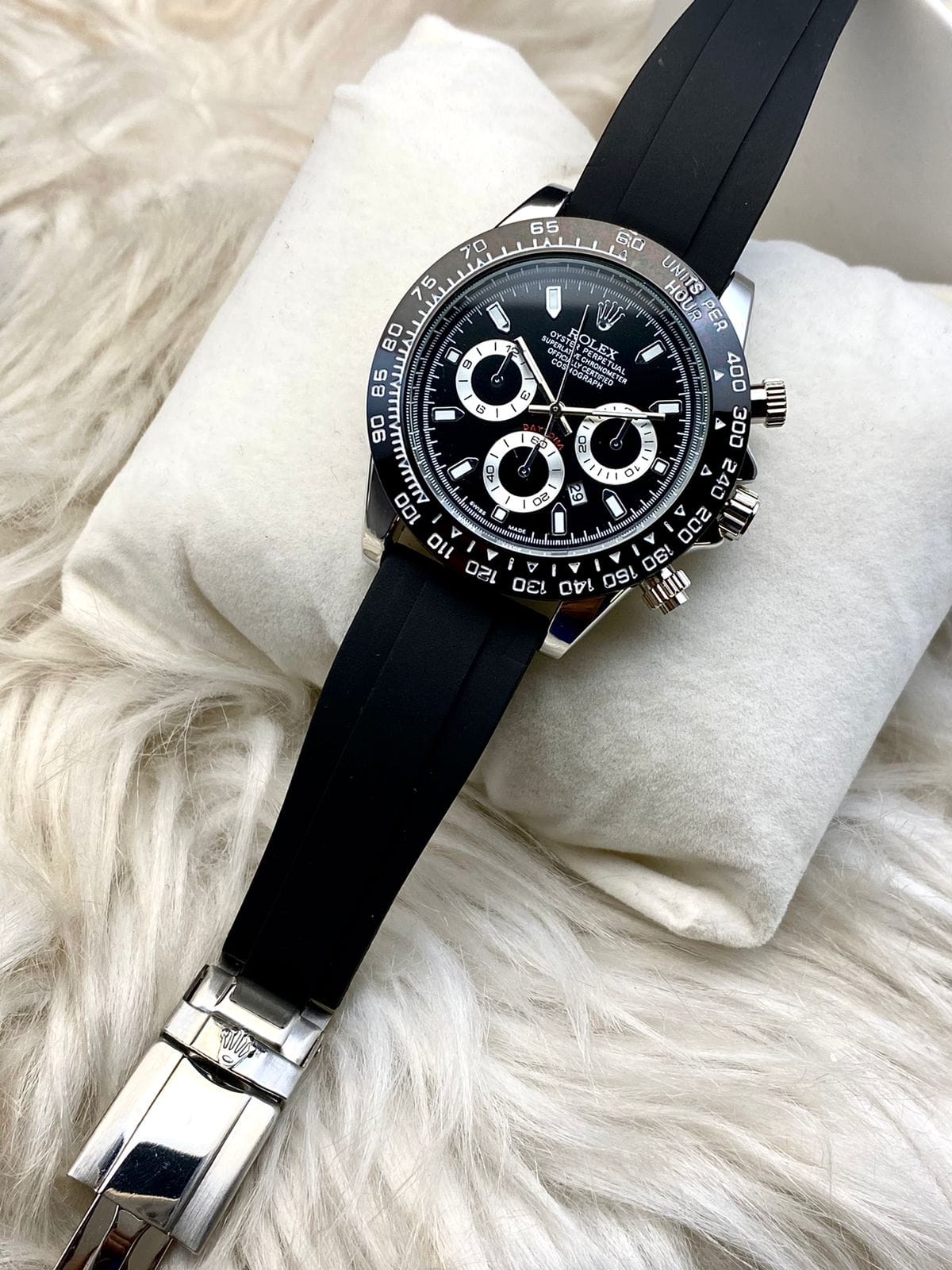 Rolex Daytona-(Gold Black, Silver Black) Edition