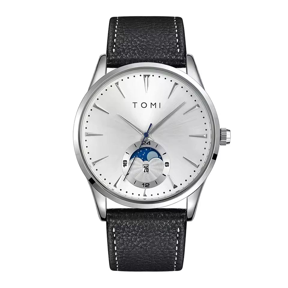 TOMI T-24 Business Luxury Men's Watch With Comfortable Leather Strap With Magnetic Lock