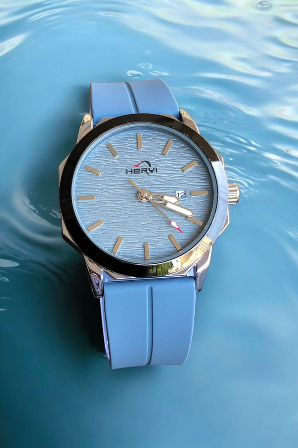 HERYI- Sky Blue Dial with Sky Blue Magnetic Strap Luxury Watch