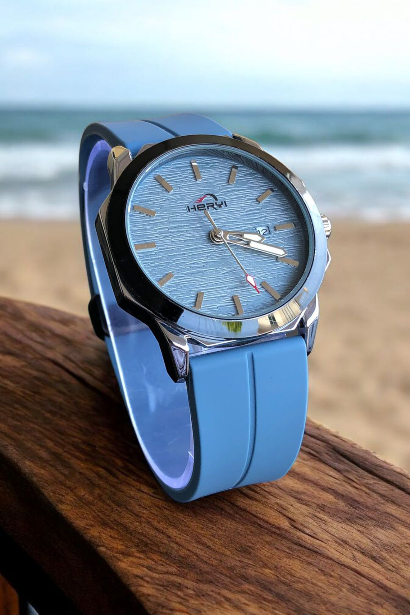 HERYI- Sky Blue Dial with Sky Blue Magnetic Strap Luxury Watch