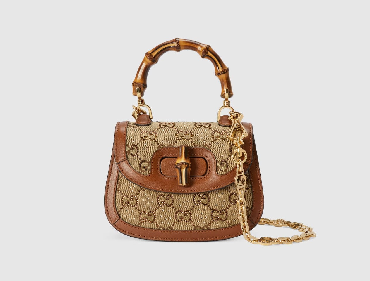 Gucci Bamboo 1947 Crystals Mini Bag – Luxury in Every Detail
