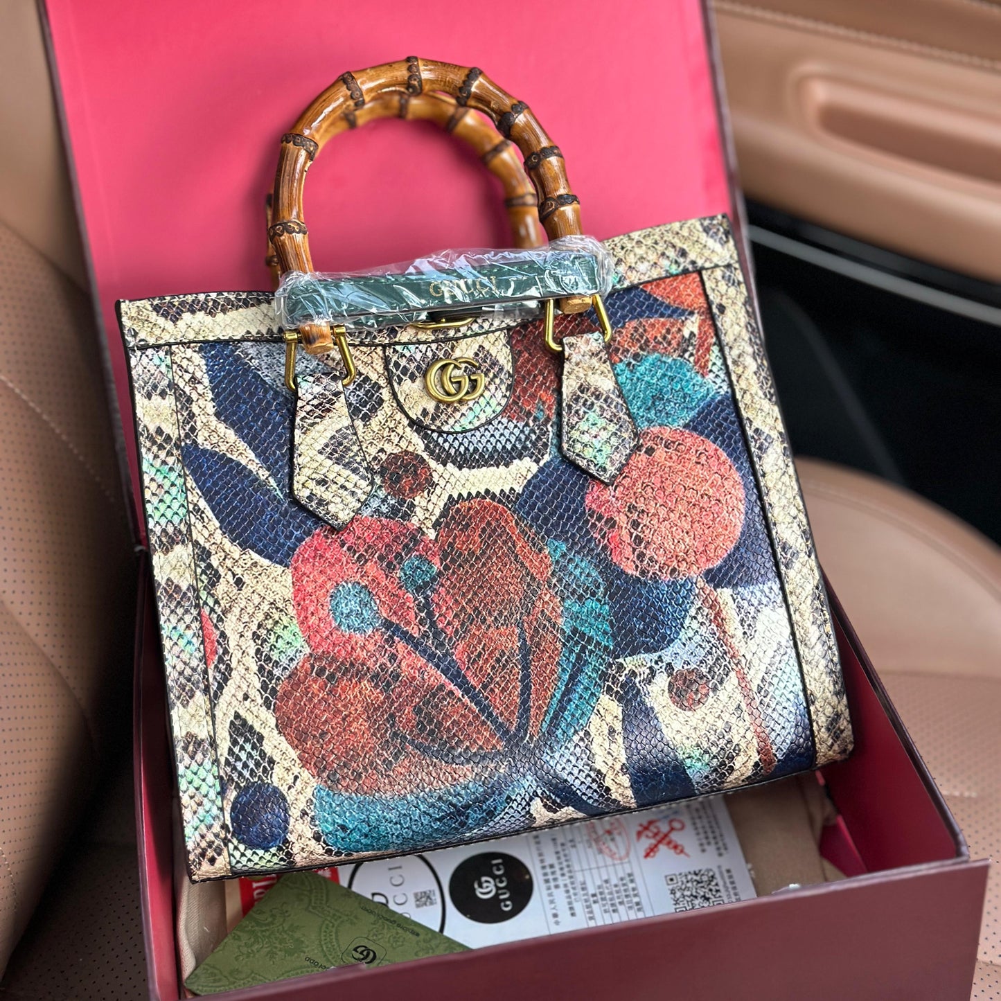 GUCCI RESTOCK – Bamboo Series Women Bag (Colorful)