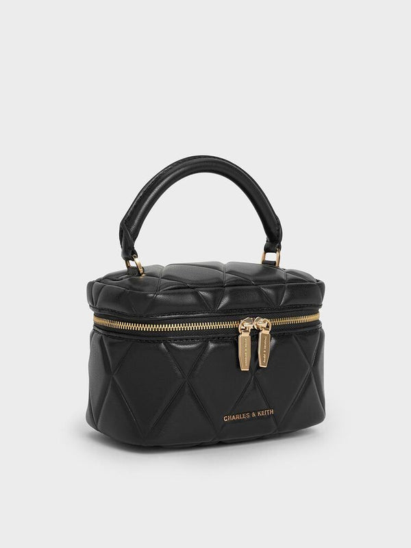 CHARLES & KEITH Crossbody – Women Bag with Long Chain (Black)