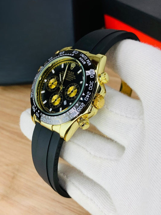 Rolex Daytona-(Gold Black, Silver Black) Edition
