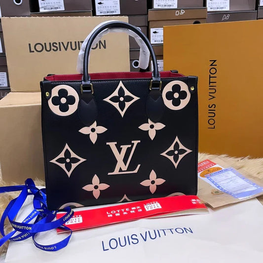 Louis Vuitton On The Go – Premium Quality, Official Model (Black/White)
