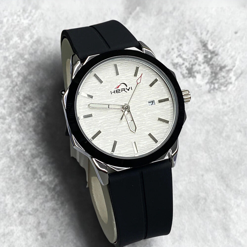 HERYI- Black Dial With Black Magnetic Strap