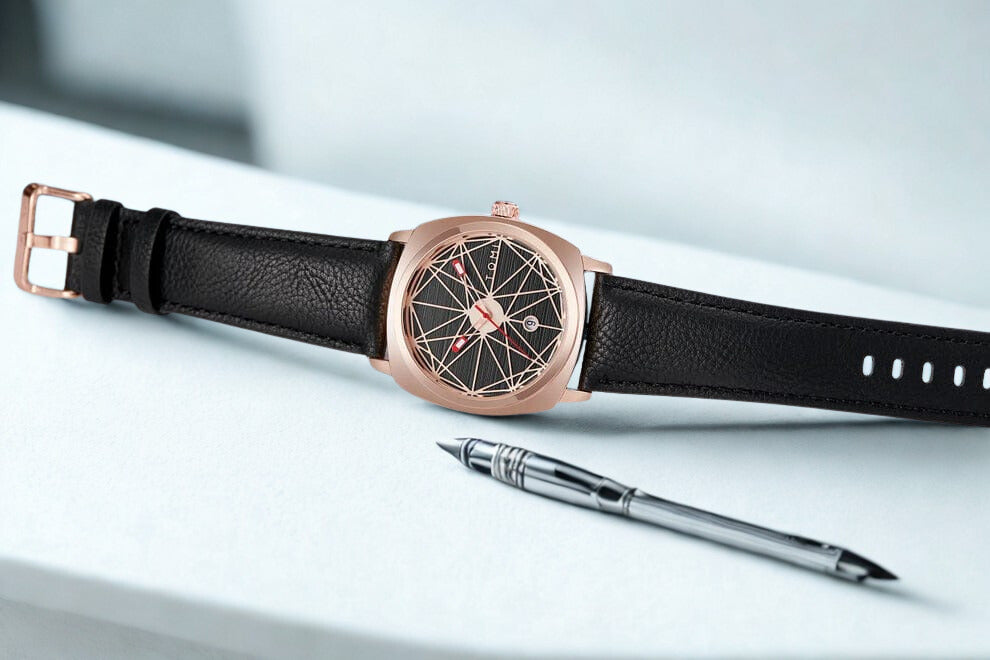 TOMI - T112 Men's Luxury Watch Date Quartz Square Dial Leather Strap