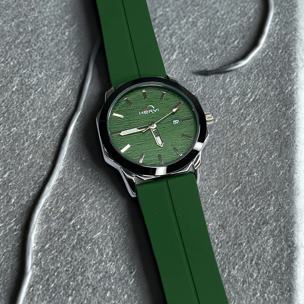 HERYI- Green Dial with Green Magnetic Strap Luxury Watch