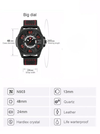 Yraz - Never Stop Casual Sports Watch -Unisex