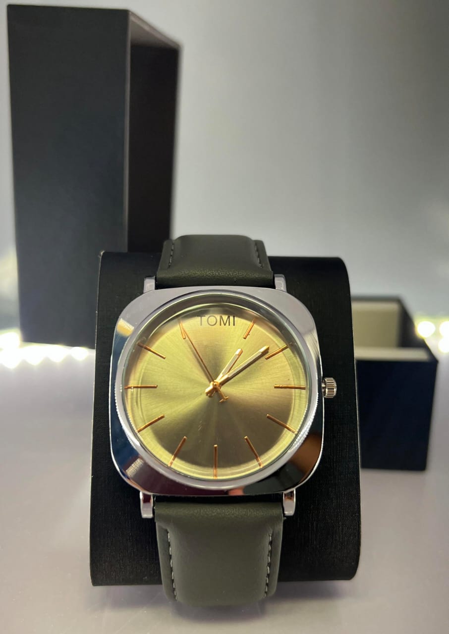 TOMI-Stunning Shining Silver Dial With Grey Dial