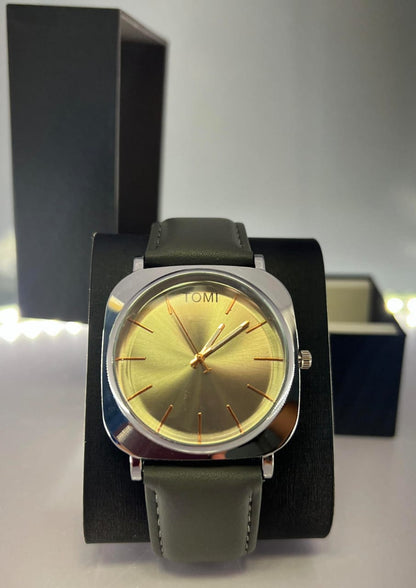 TOMI-Stunning Shining Silver Dial With Grey Dial