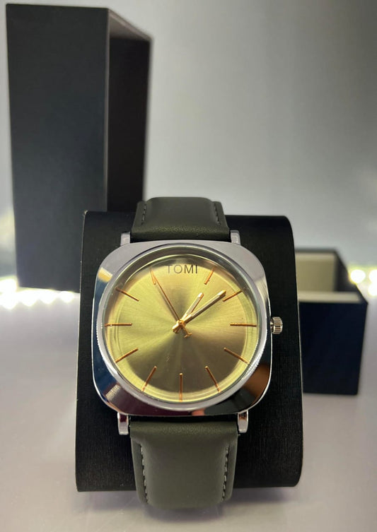 TOMI-Stunning Shining Silver Dial With Grey Dial