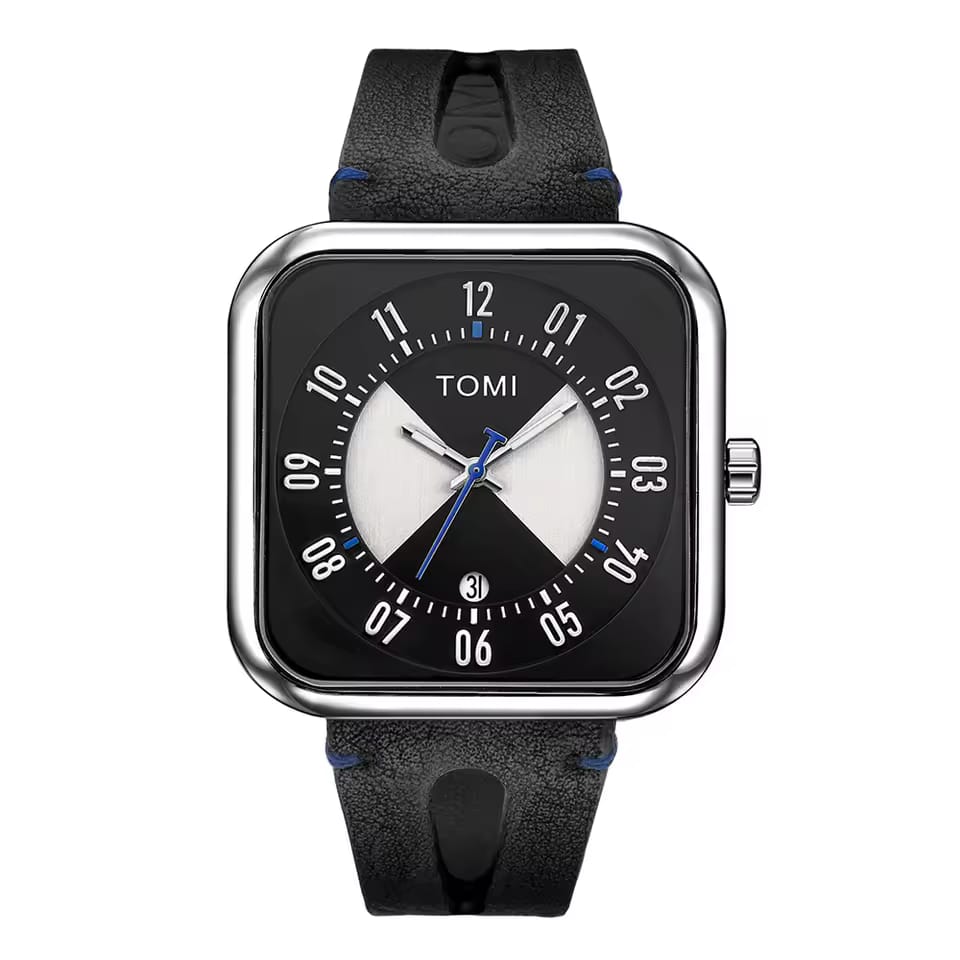 Tomi T-94 Luxury Watch Inner Round Outer Square Dail