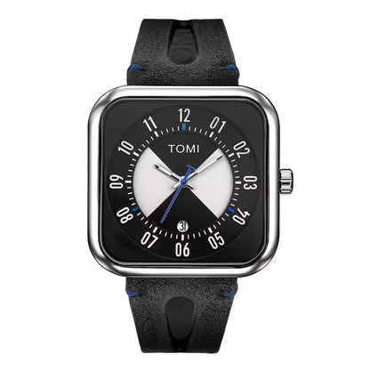 Tomi T-94 Luxury Watch Inner Round Outer Square Dail