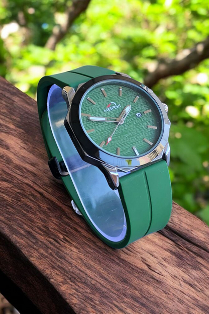 HERYI- Green Dial with Green Magnetic Strap Luxury Watch