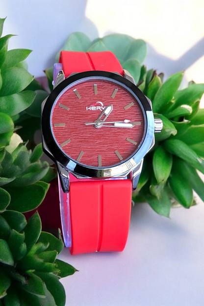 HERYI- Red Dial with Red Magnetic Strap Luxury Watch