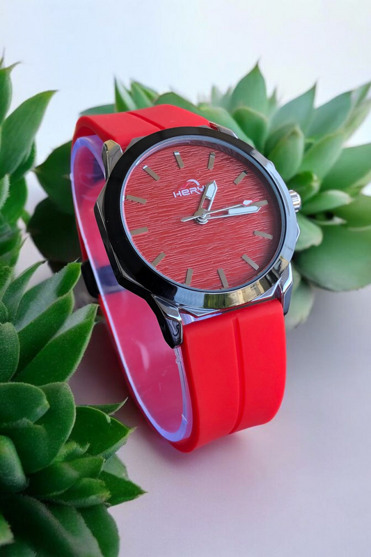 HERYI- Red Dial with Red Magnetic Strap Luxury Watch