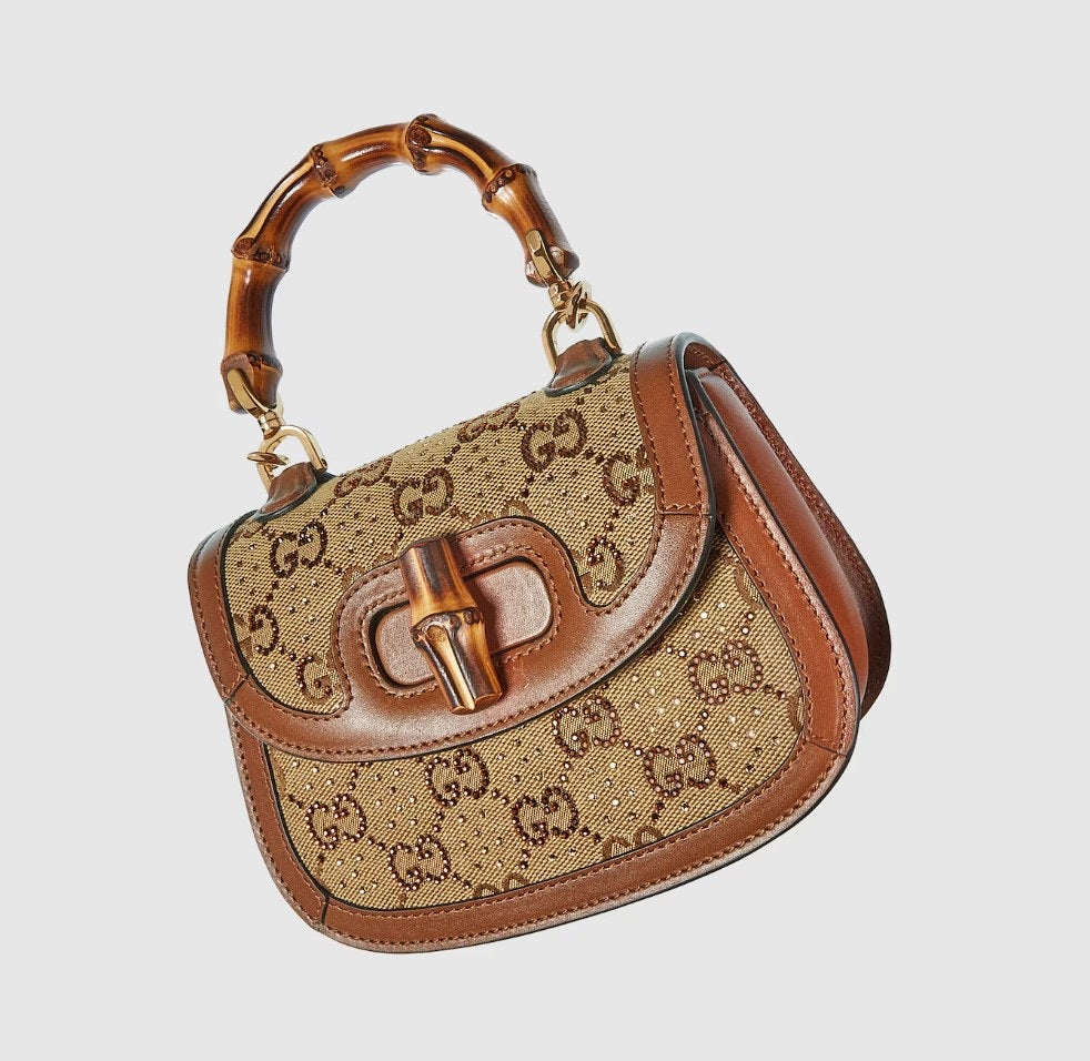 Gucci Bamboo 1947 Crystals Mini Bag – Luxury in Every Detail