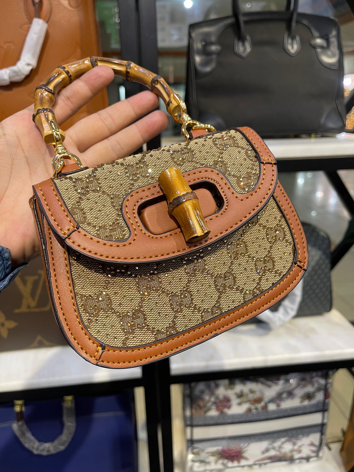 Gucci Bamboo 1947 Crystals Mini Bag – Luxury in Every Detail