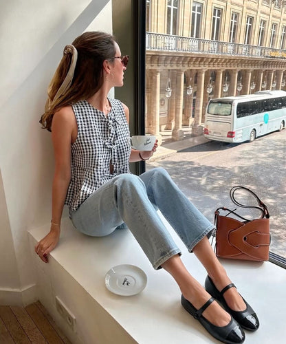 POLENE Nodde – Women Bag (Interlaced Leather Design) (Brown)