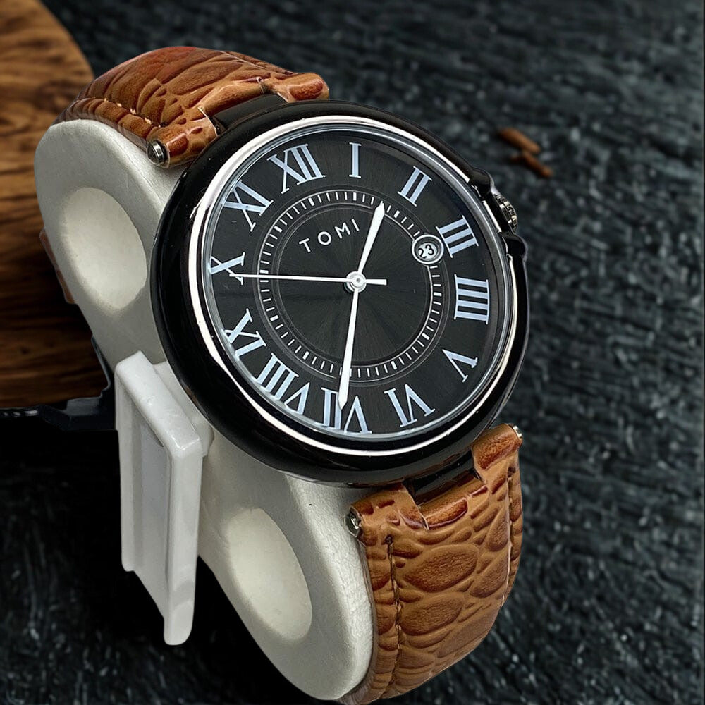 TOMI T-75 Luxury Circle Wrist Watch