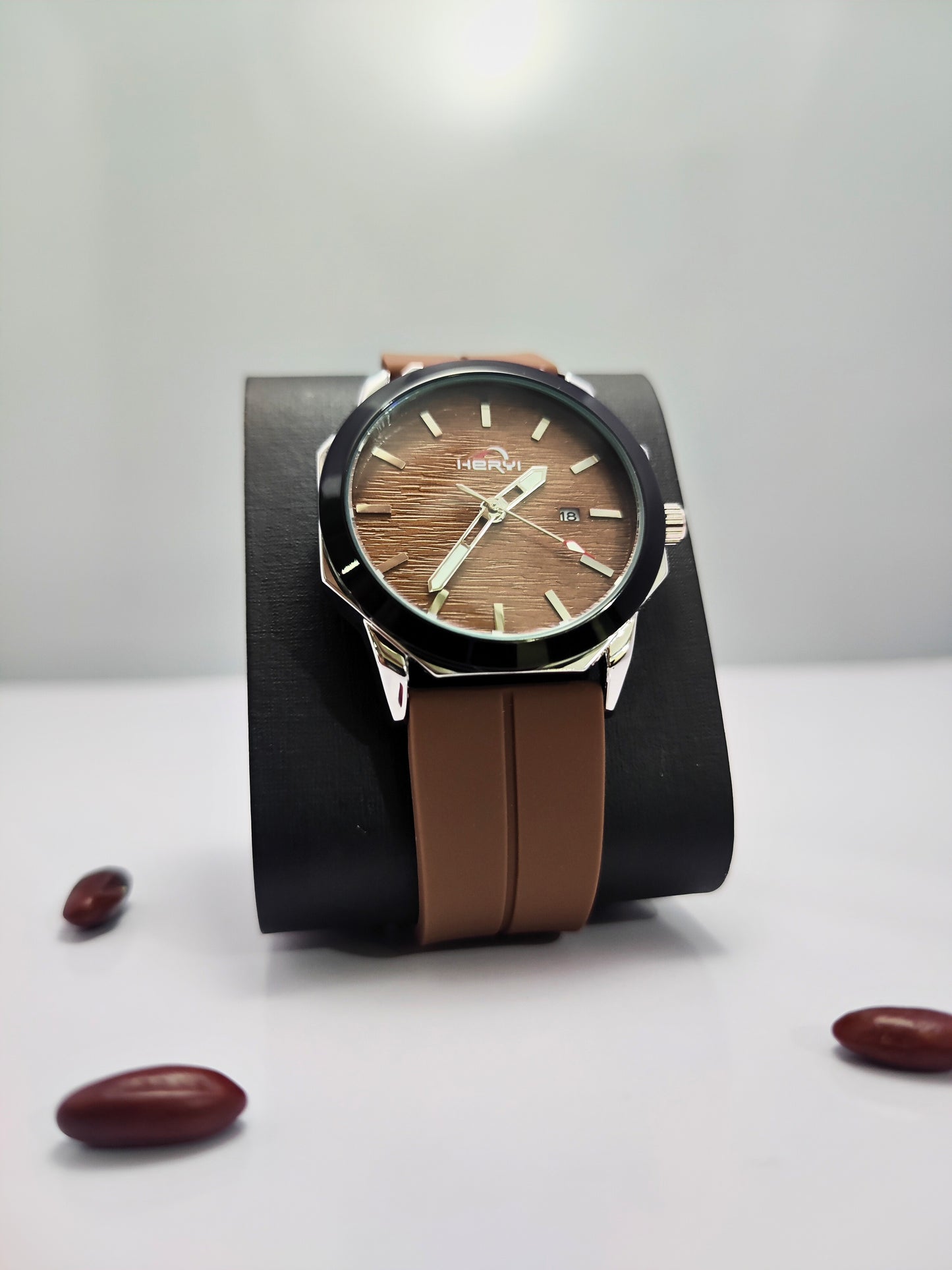 HERYI- Brown Dial With Brown Magnetic Strap