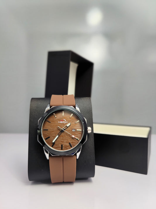 HERYI- Brown Dial With Brown Magnetic Strap