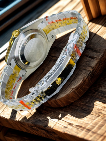 Rolex - DateJust - A White Dial Silver Gold Luxury Collection Watch