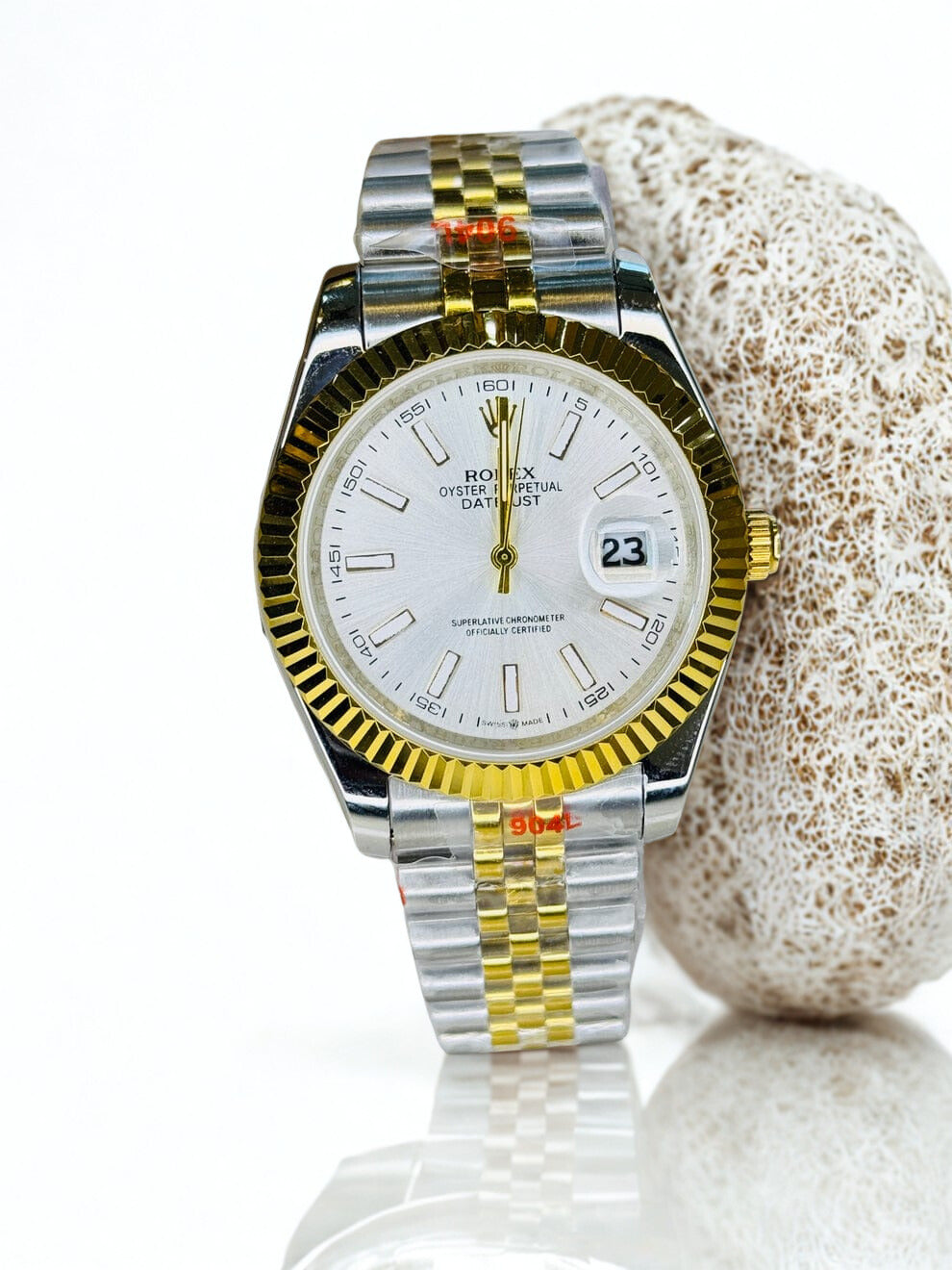 Rolex - DateJust - A White Dial Silver Gold Luxury Collection Watch