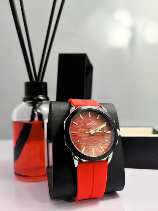HERYI-Red Dial With Red Magnetic Strap